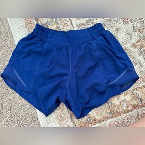 SOLD—Lululemon Hotty Hot Short size 4 Tall, royal blue